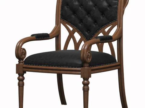 Ein Ledersessel ist Albion 3D Modell