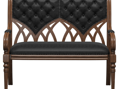 A leather sofa is Albion 3D-Modell