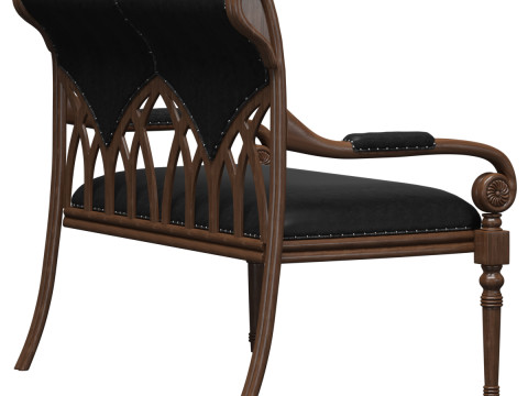 A leather sofa is Albion 3D-Modell