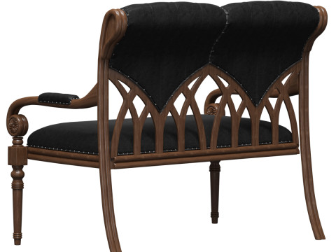 A leather sofa is Albion 3D-Modell