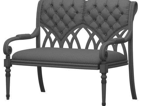 A leather sofa is Albion 3D-Modell
