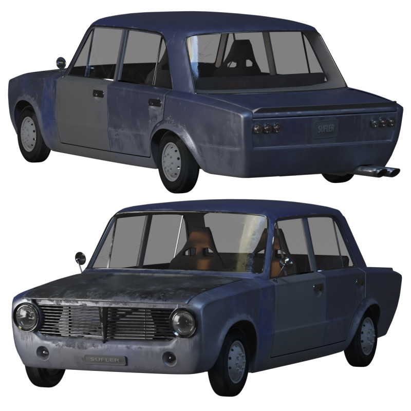 VAZ 2101 Model 3D .c4d .max .obj .3ds .fbx .stl .blend 