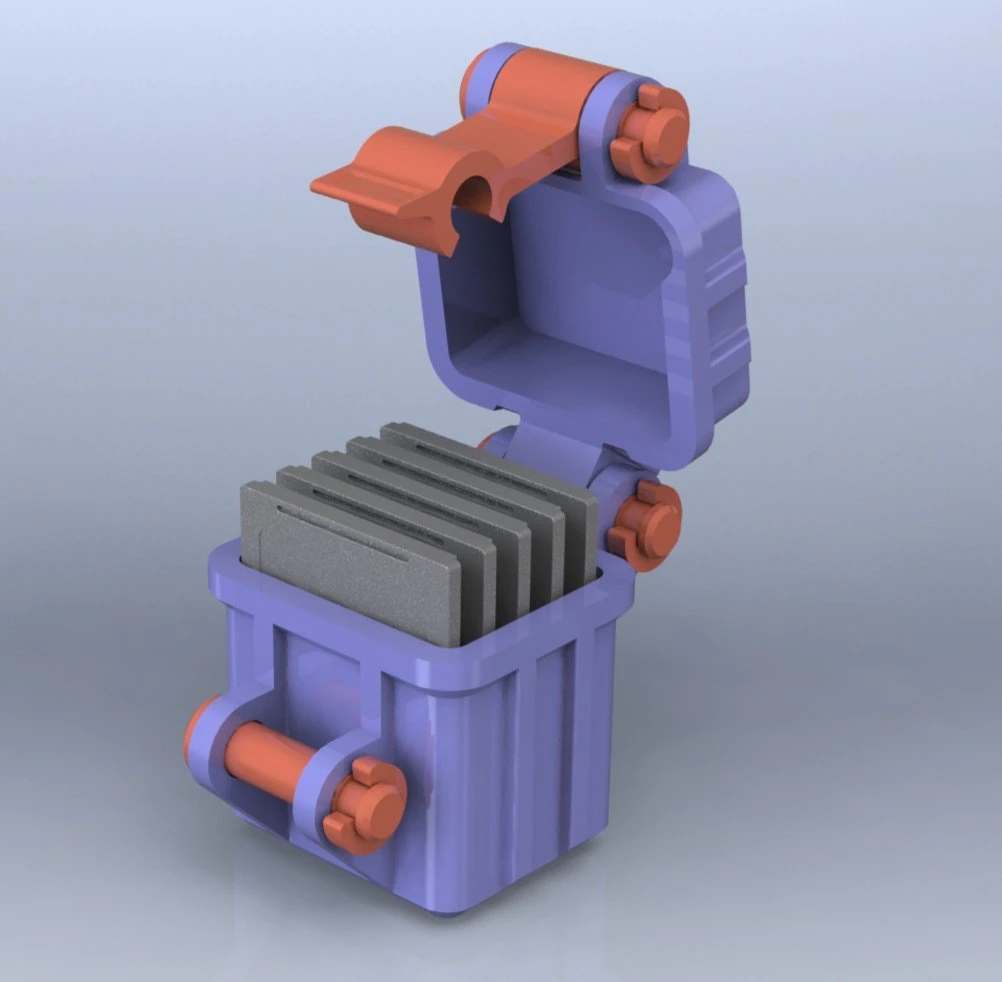 Caja almacen de memoria SD Card 3D Print Model .c4d .max .obj .3ds .fbx .stl .blend 