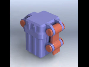 Caja almacen de memoria SD Card 3D Print Model