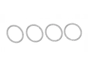 Silicone Braided Wristband 3D Print Model