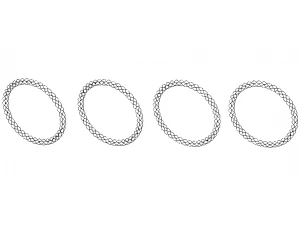 Silicone Braided Wristband 3D Print Model