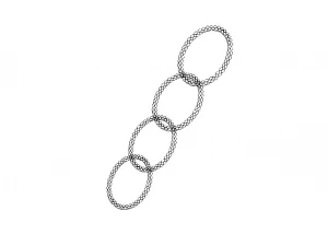 Silicone Braided Wristband 3D Print Model