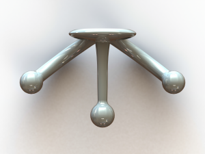 Plastic Triple Coat Hook 3D-Druckmodell