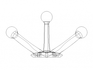 Plastic Triple Coat Hook 3D-Druckmodell