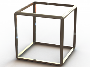 Wireframe Shape Cube 3D 프린트 모델
