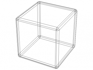 Wireframe Shape Cube 3D 打印模型