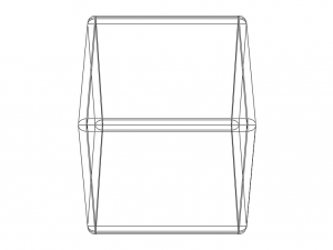 Wireframe Shape Cube 3D 打印模型