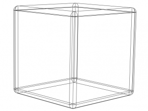 Wireframe Shape Cube 3D 打印模型