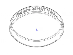 Classic Silicone Wristband 3D Print Model