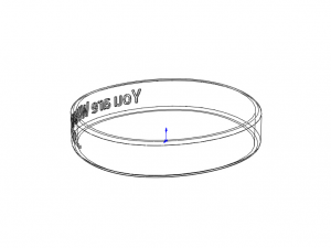 Classic Silicone Wristband Modelo de impresión 3D
