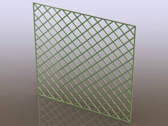 Plastic Mosaic Tile Sheet 300mm X 300mm Modello di stampa 3D .c4d .max .obj .3ds .fbx .stl .blend