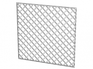 Plastic Mosaic Tile Sheet 300mm X 300mm Modello di stampa 3D