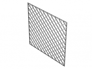 Plastic Mosaic Tile Sheet 300mm X 300mm Modello di stampa 3D