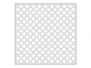 Plastic Mosaic Tile Sheet 300mm X 300mm Modello di stampa 3D