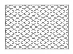 Plastic Mosaic Tile Sheet 300mm X 300mm Modello di stampa 3D