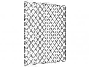 Plastic Mosaic Tile Sheet 300mm X 300mm Modello di stampa 3D
