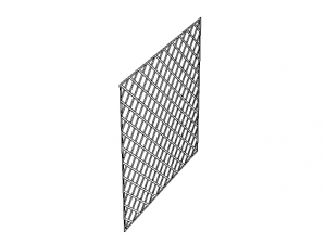 Plastic Mosaic Tile Sheet 300mm X 300mm Modello di stampa 3D