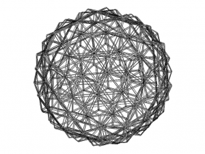 Wireframe Shape Triangulated Ball 3D-Druckmodell