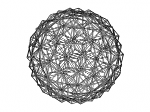 Wireframe Shape Triangulated Ball 3D-Druckmodell