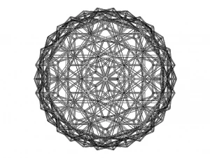 Wireframe Shape Triangulated Ball 3D Print Model