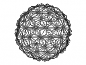 Wireframe Shape Triangulated Ball 3D-Druckmodell