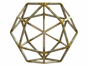 Wireframe Shape Deltoidal Icositetrahedron 3D Print Model