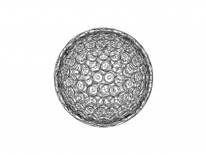 Wireframe Shape Small Ball 3D Print Model