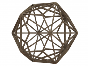 Wireframe Shape Triakis Icosahedron 3D-printmodel