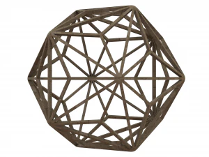 Wireframe Shape Triakis Icosahedron 3D Print Model