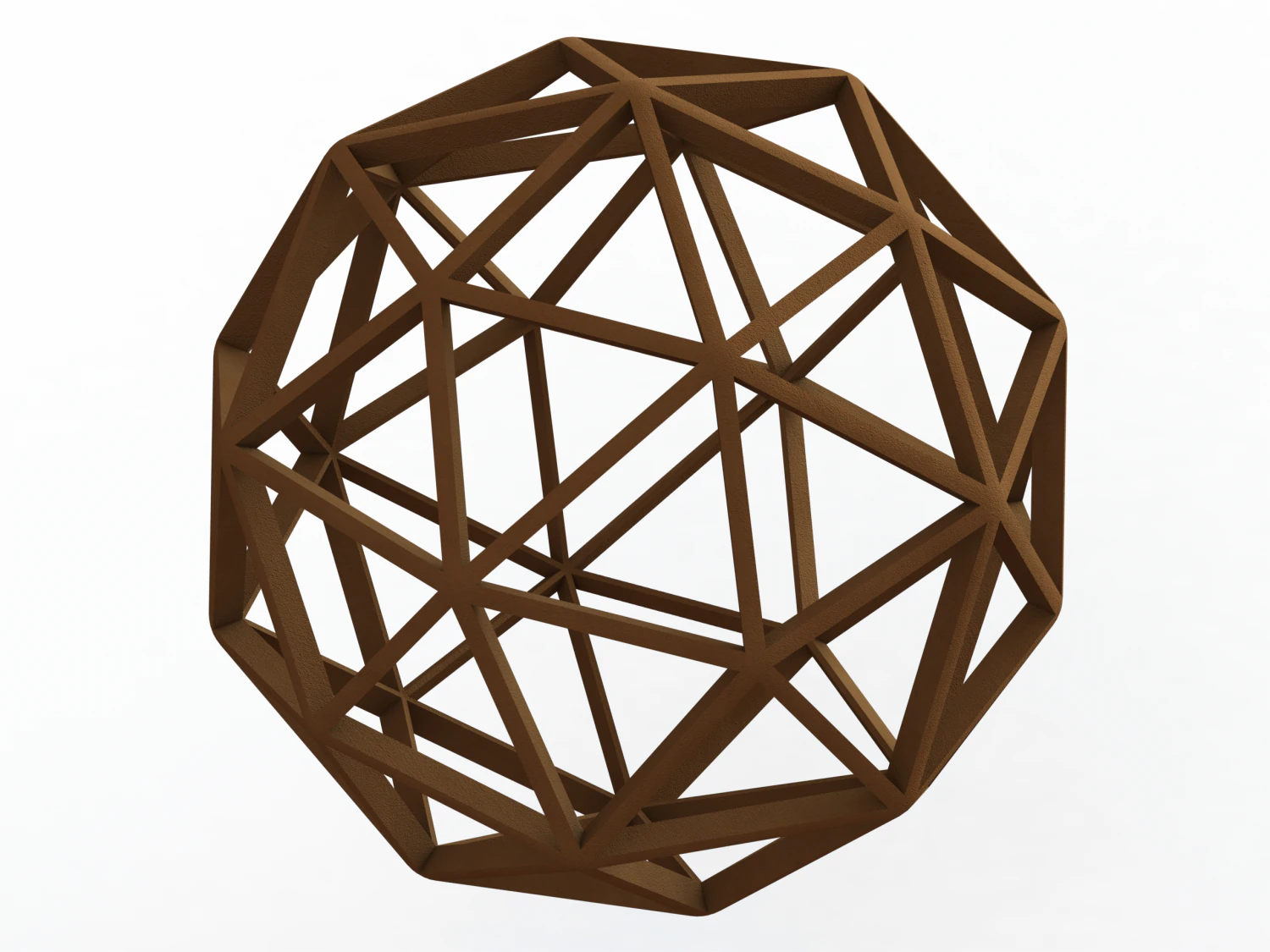 Wireframe Shape Pentakis Dodecahedron 3D Print Model .c4d .max .obj .3ds .fbx .stl .blend 