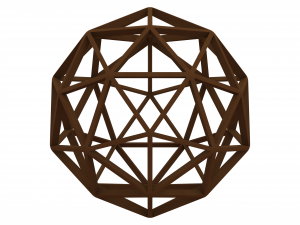 Wireframe Shape Pentakis Dodecahedron Modelo de impresión 3D
