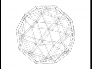 Wireframe Shape Pentakis Dodecahedron Modelo de impresión 3D