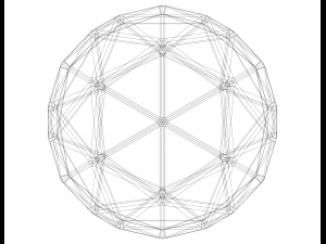 Wireframe Shape Pentakis Dodecahedron Modelo de impresión 3D