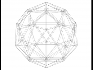 Wireframe Shape Pentakis Dodecahedron Modelo de impresión 3D