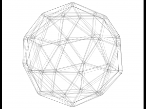 Wireframe Shape Pentakis Dodecahedron Modelo de impresión 3D