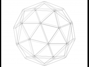 Wireframe Shape Pentakis Dodecahedron Modelo de impresión 3D