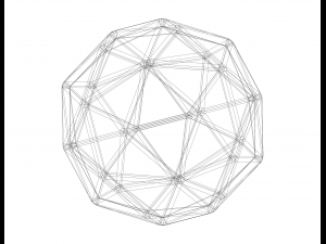 Wireframe Shape Pentakis Dodecahedron Modelo de impresión 3D