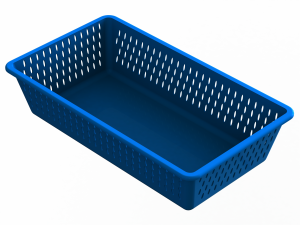 Plastic Multipurpose Storage Basket 35cm x 20cm x 8cm 3D Print Model