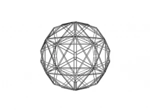 Wireframe Shape Small Triambic Icosahedron 3D Print Model