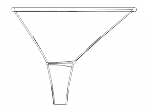 Plastic Oval Shaped Funnel 3Dプリントモデル