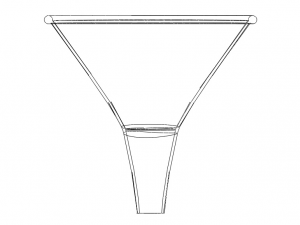 Plastic Oval Shaped Funnel 3Dプリントモデル