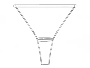 Plastic Oval Shaped Funnel 3D Print Model