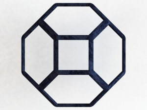 Wireframe Shape Tetradecahedron 3D 打印模型