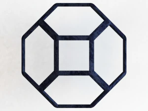 Wireframe Shape Tetradecahedron 3D Print Model