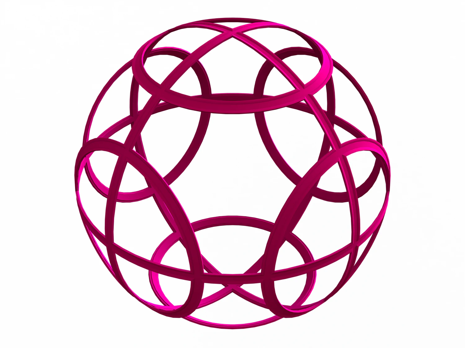 Wireframe Shape Geometric Petanque Ball 3D Print Model .c4d .max .obj .3ds .fbx .stl .blend 